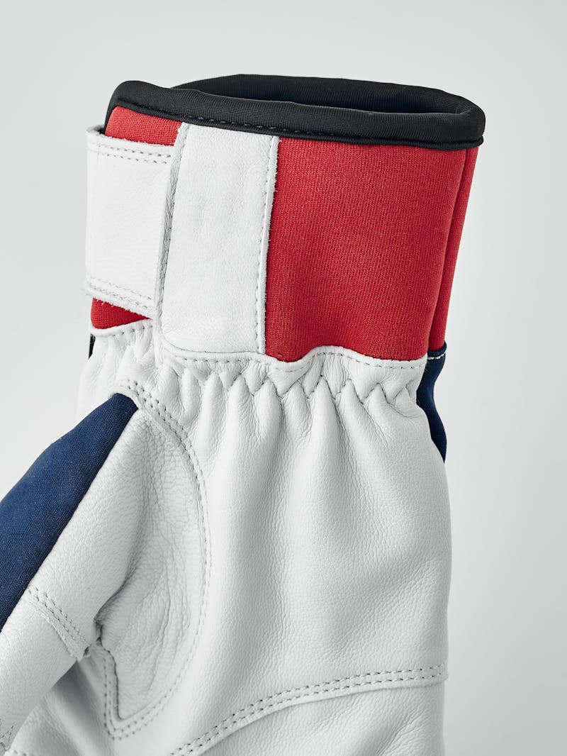 Dark blue outdoor glove with white goat leather palm (3 of 9)