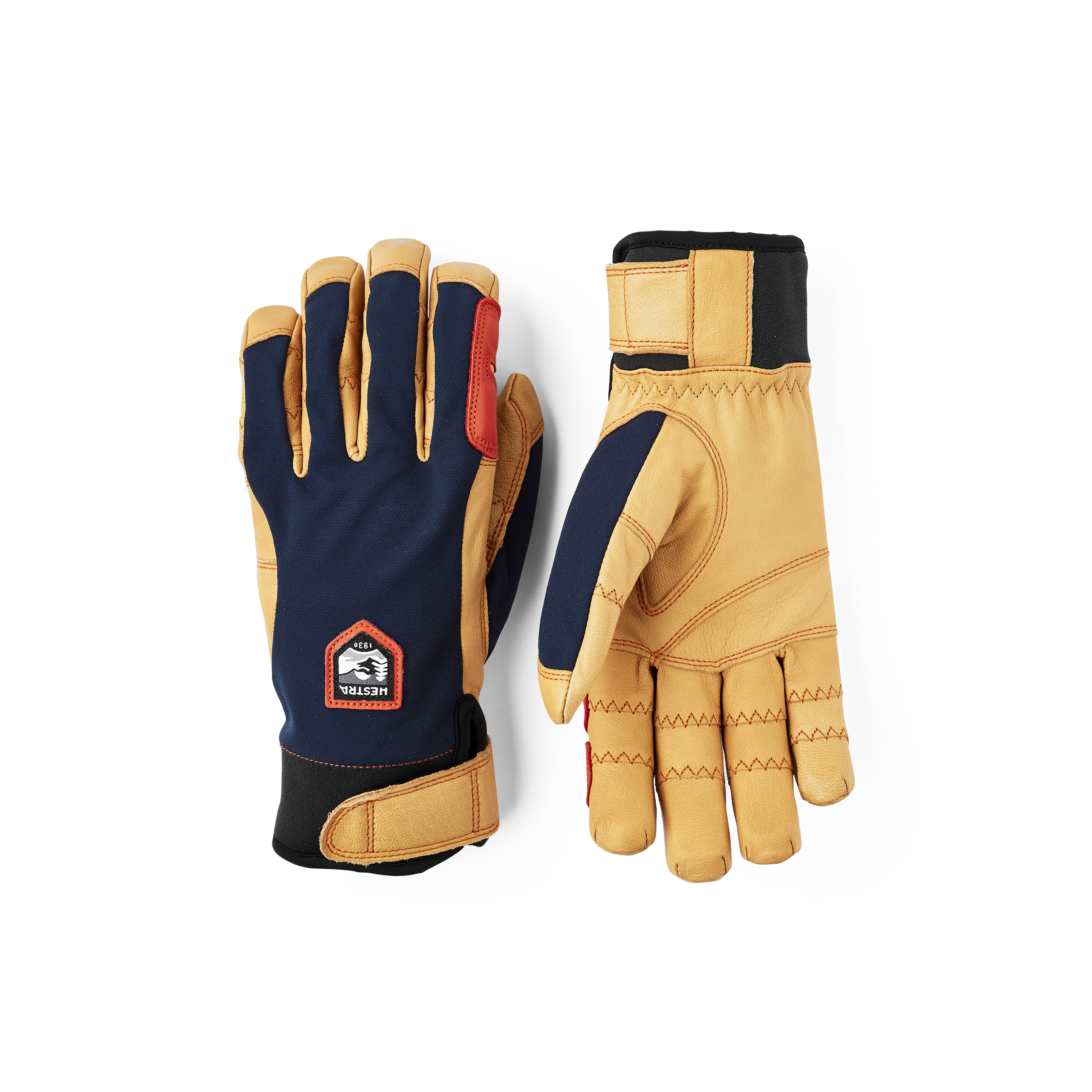 Ergo Grip Active 5-finger - Dark forest & natural brown | Hestra