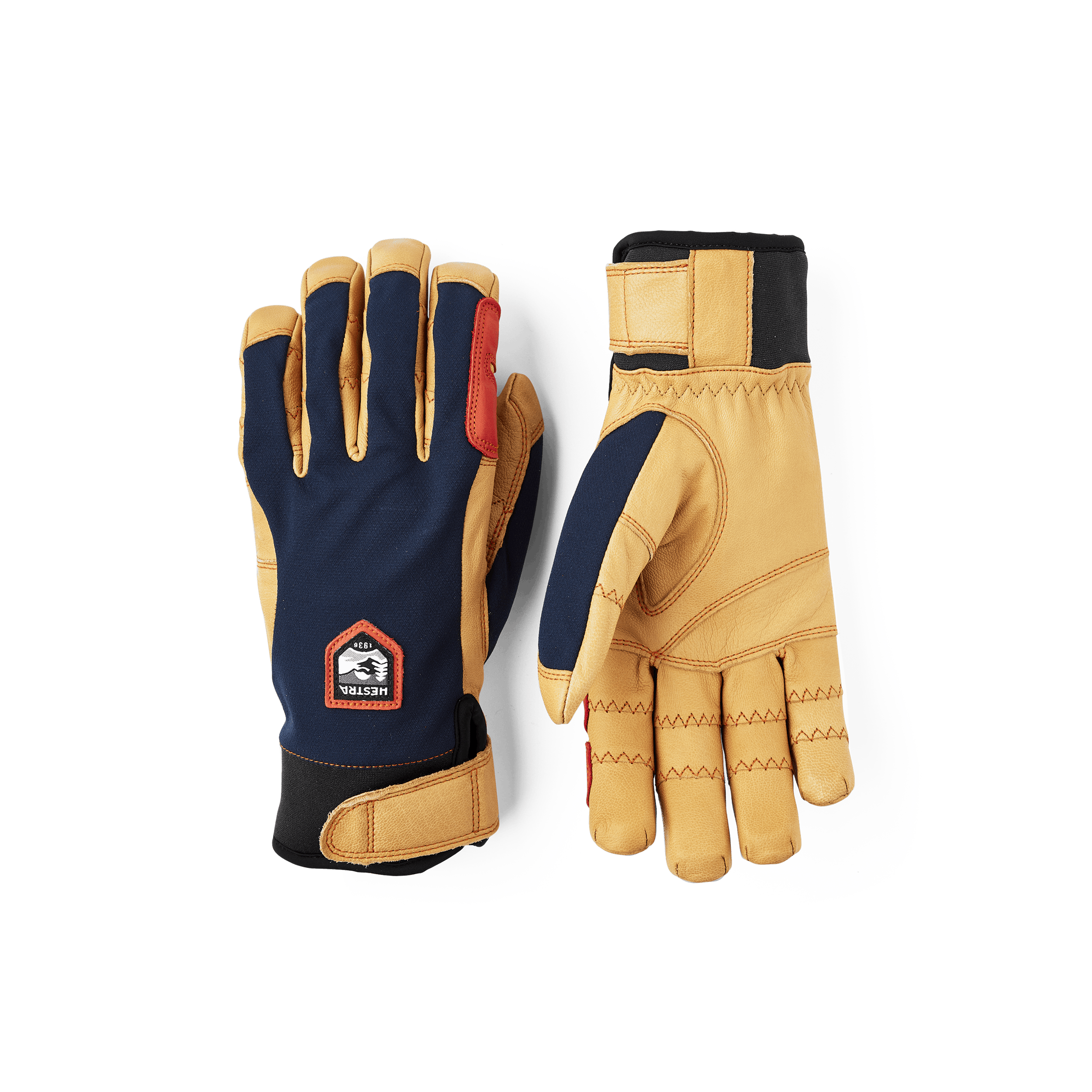 Ergo Grip Active 5-finger i färgen Marin & naturbrun (1 av 5)