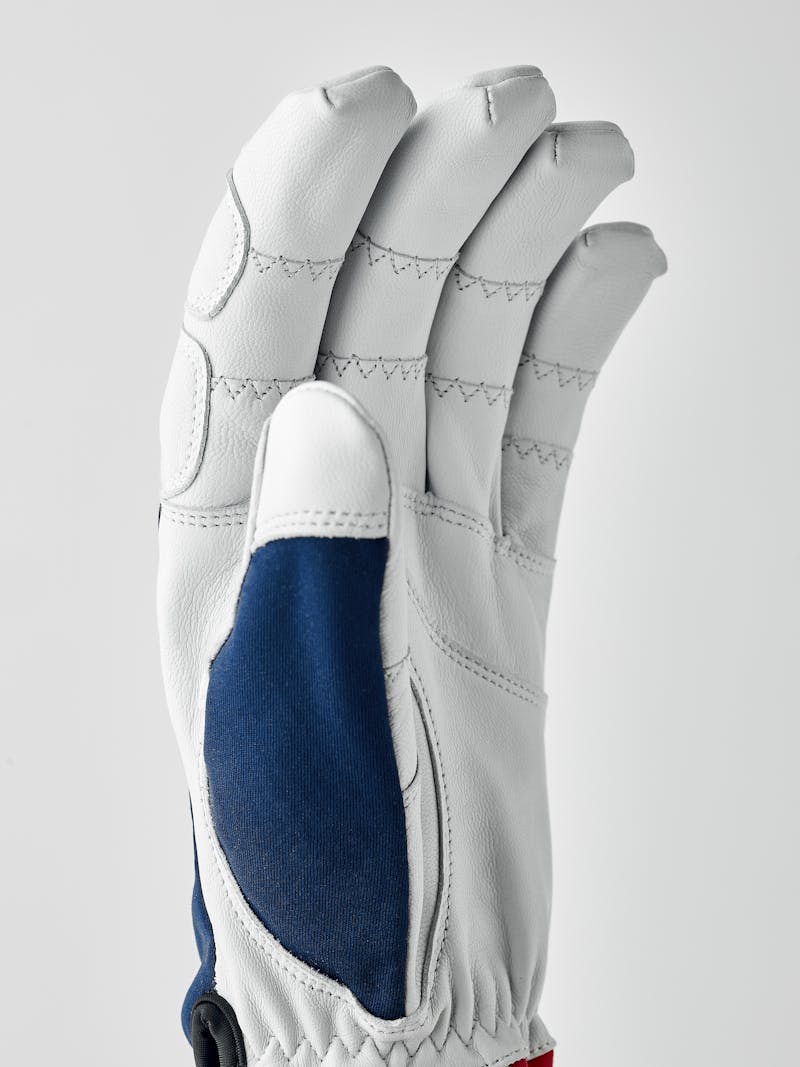 Dark blue outdoor glove with white goat leather palm (2 of 9)