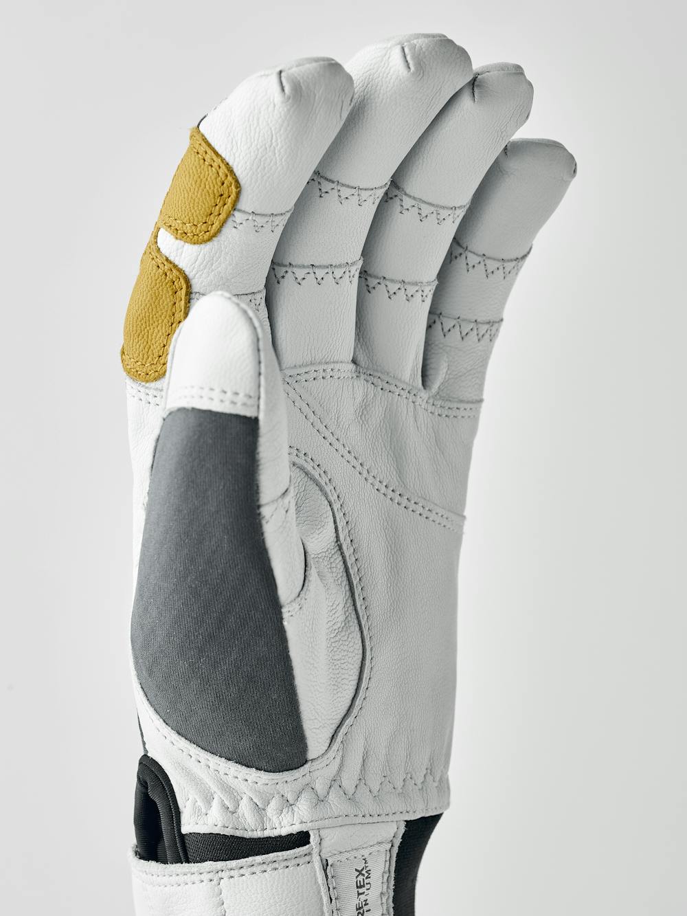 Gray outdoor glove with white goat leather palm (2 of 8)