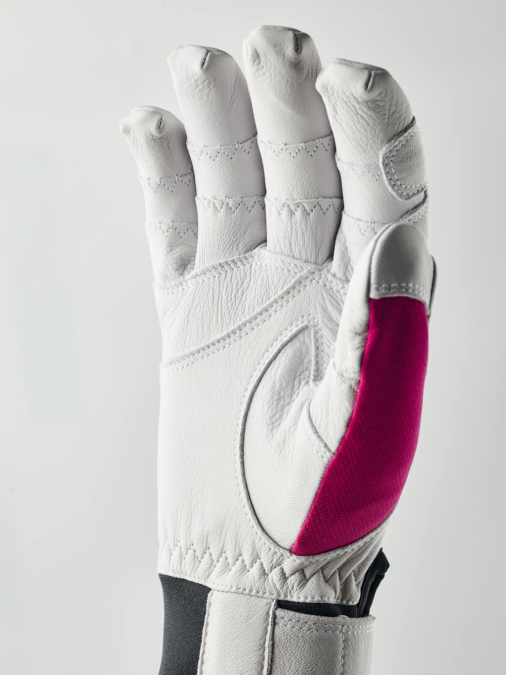 Pink outdoor glove with white goat leather palm  (2 of 8)