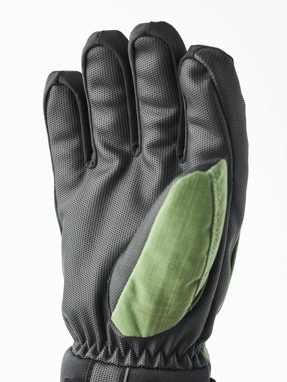Green fabric children’s glove with black palm  (6 of 7)