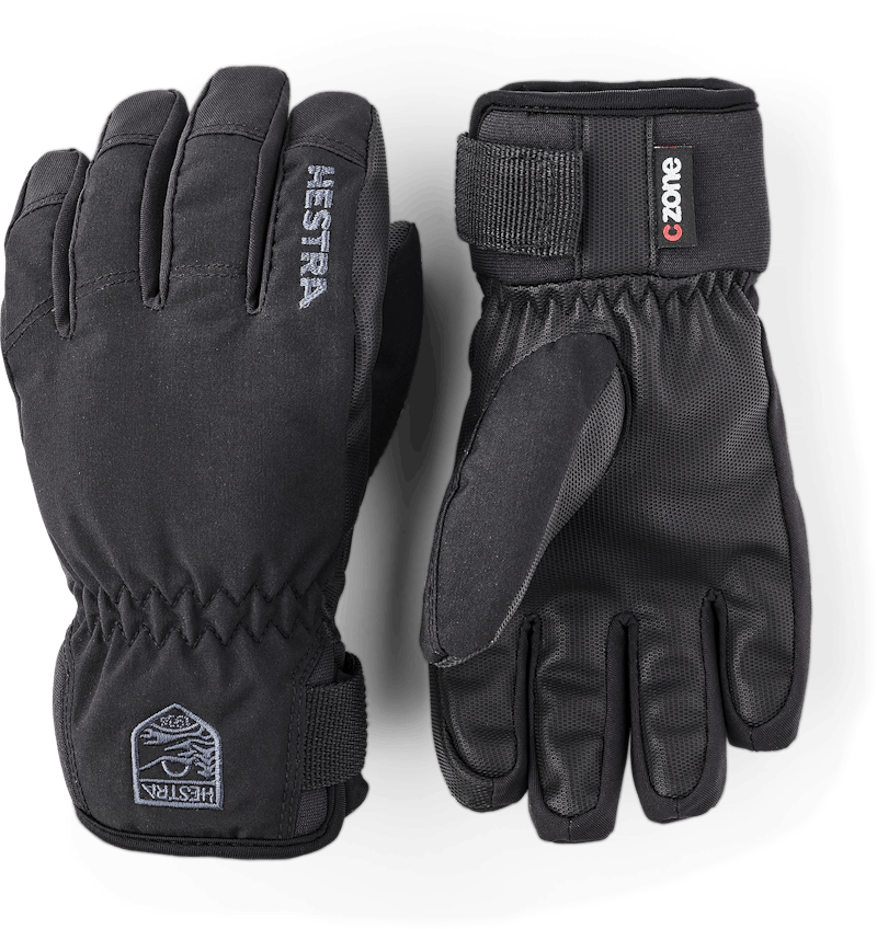 Black fabric children’s glove with black palm (1 of 7)