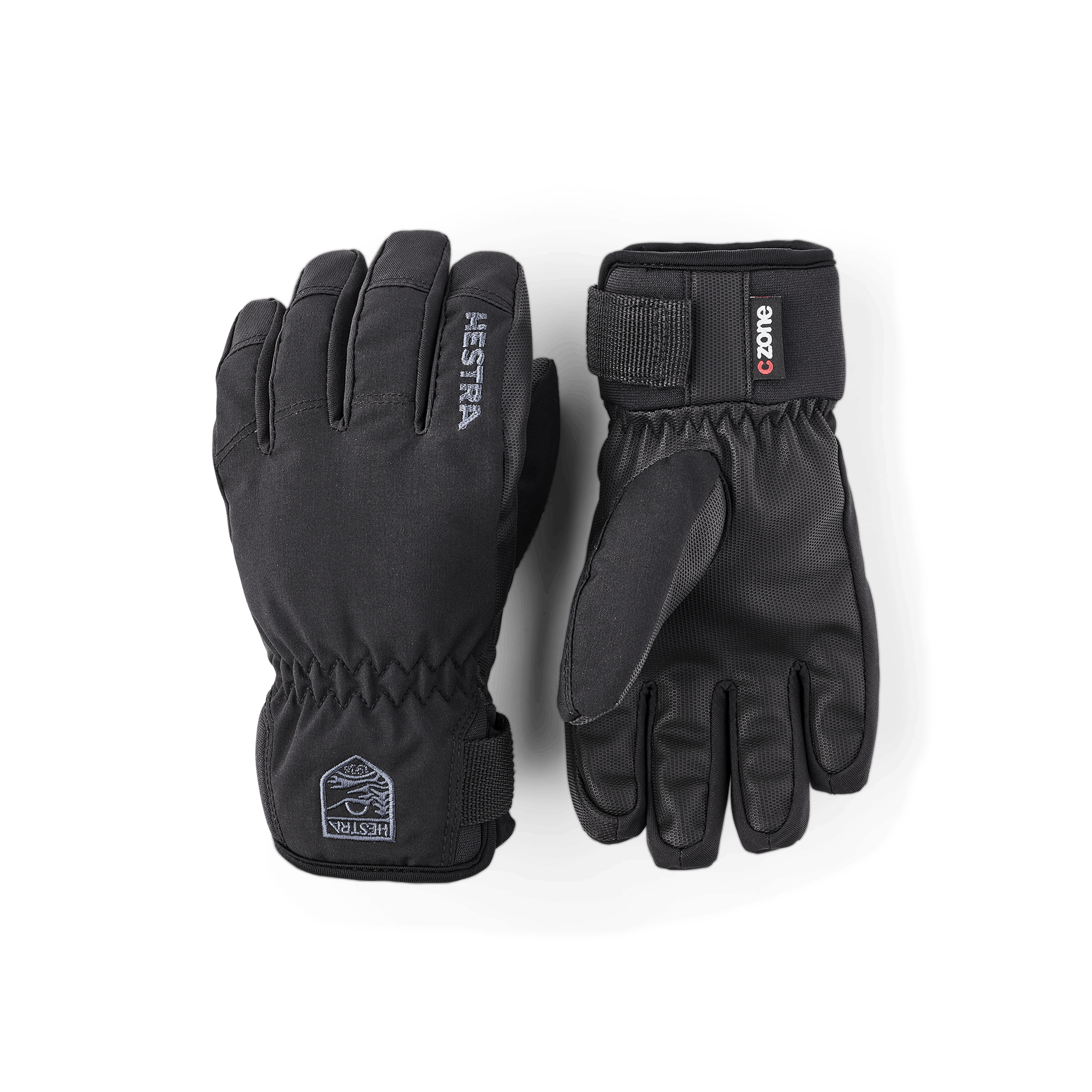 Black fabric children’s glove with black palm (1 of 7)