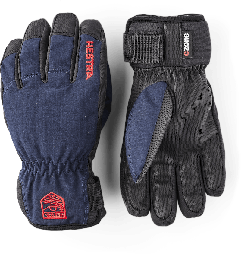 Dark blue fabric children’s glove with black palm  (1 of 7)