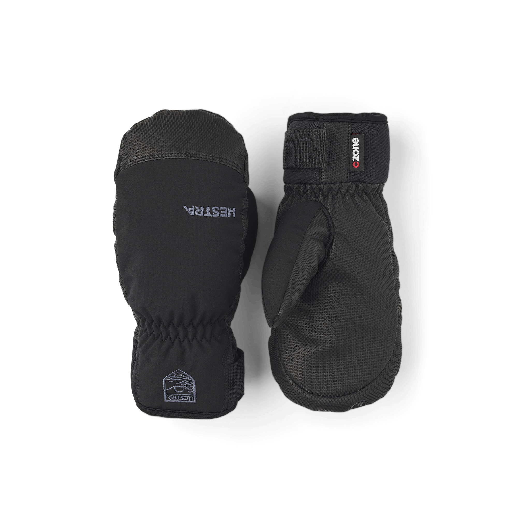 Black fabric mitten with black palm (1 of 5)