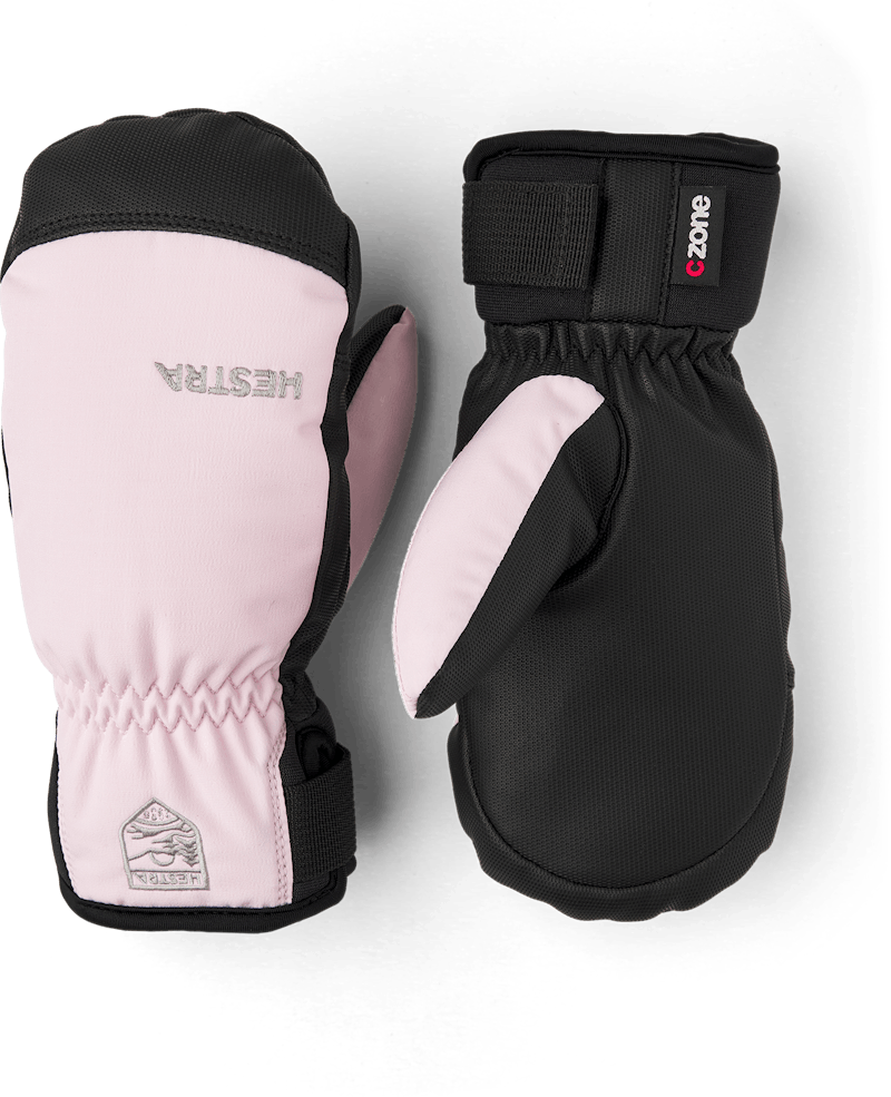Light pink fabric mitten with black palm  (1 of 4)