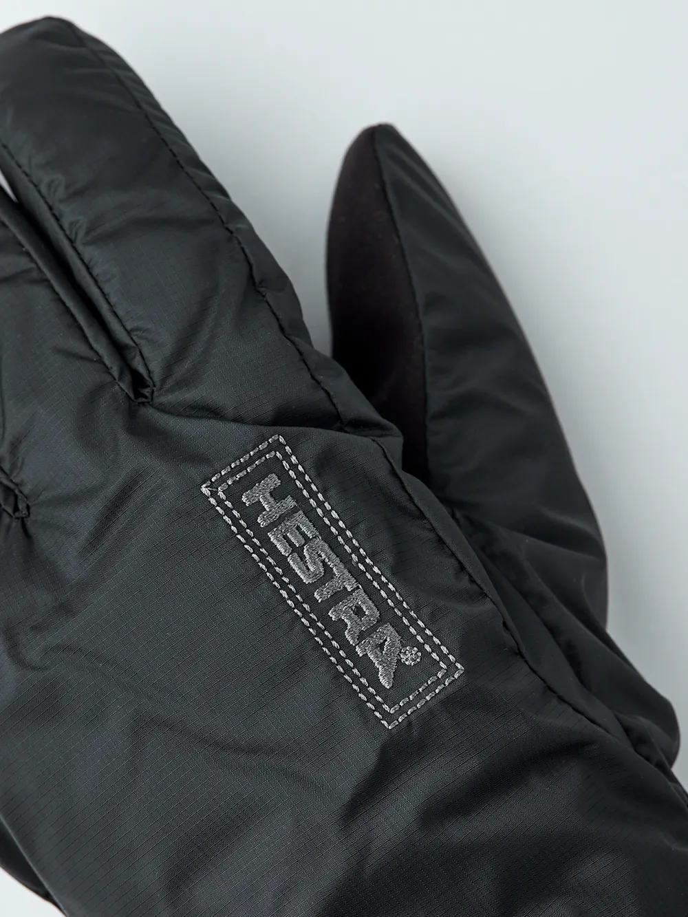 Black fabric inner glove with synthetic suede fingertips (3 of 5)