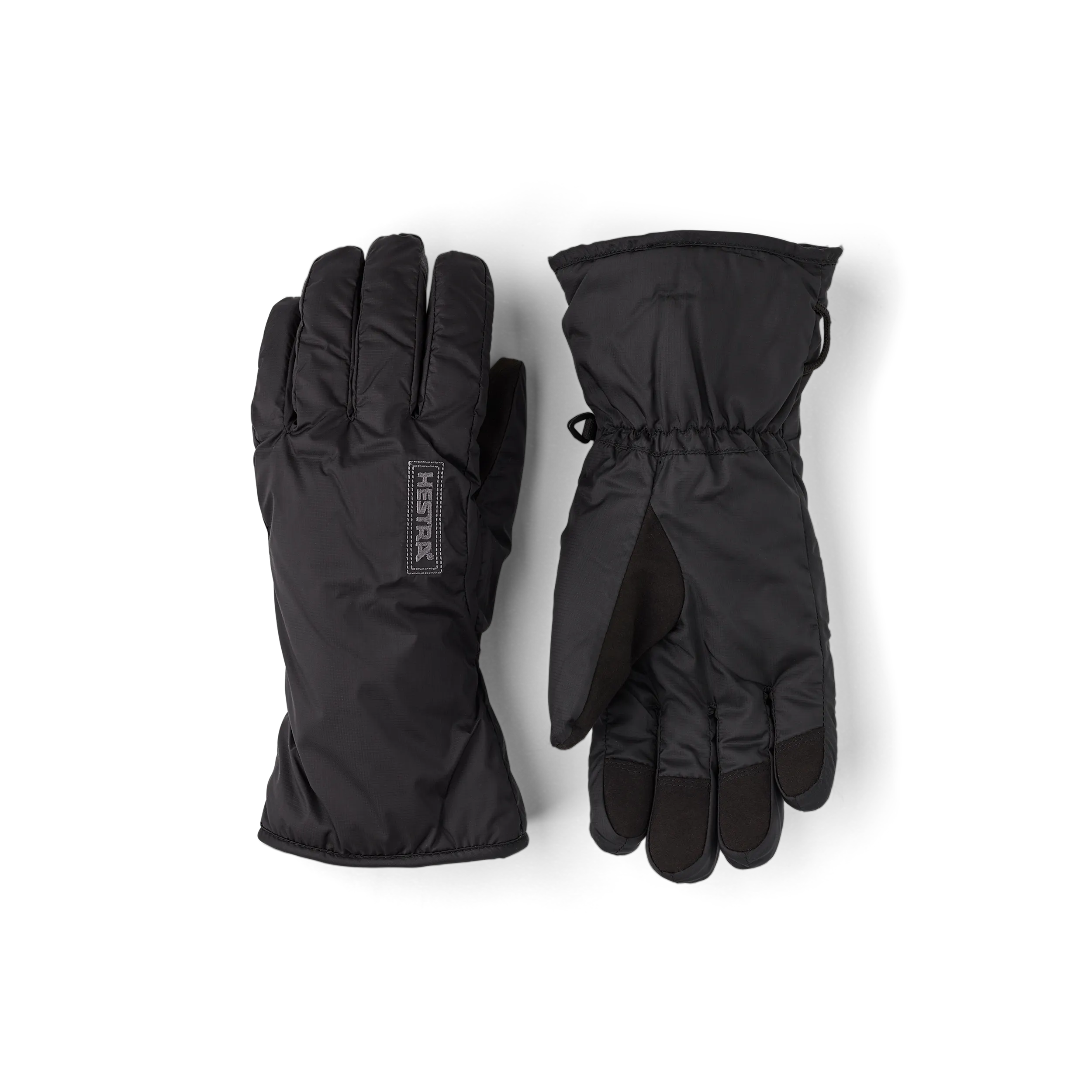 Black fabric inner glove with synthetic suede fingertips (1 of 5)