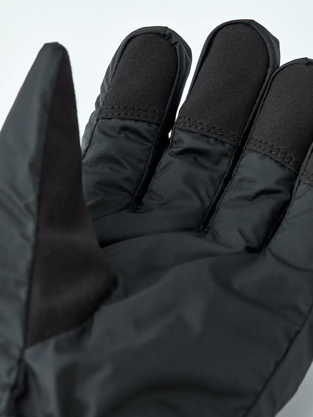Black fabric inner glove with synthetic suede fingertips (5 of 5)