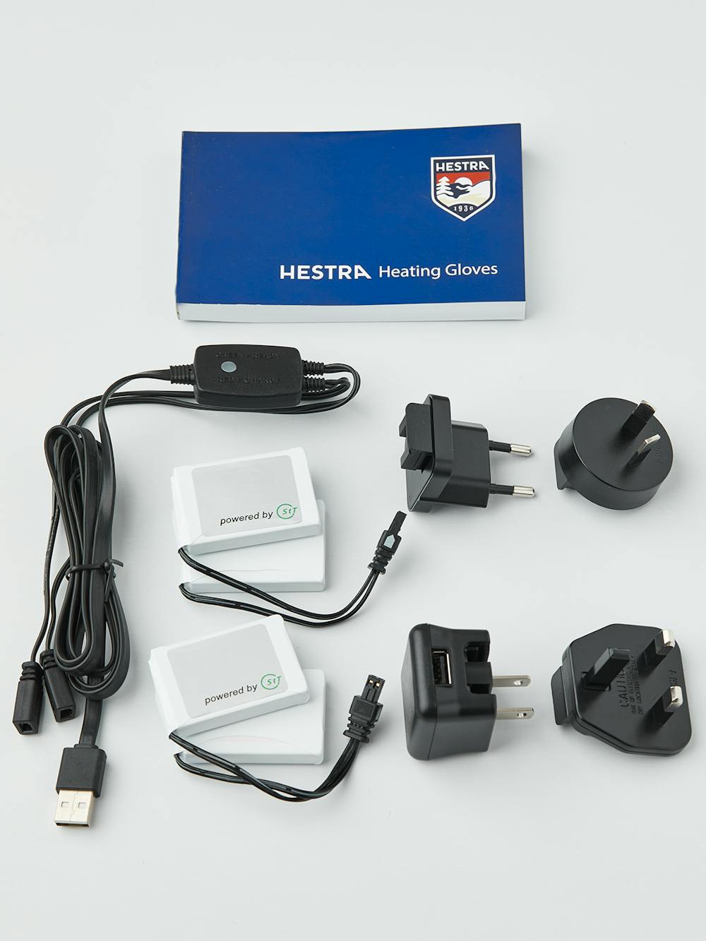 Black battery-heated inner glove with synthetic suede fingertips (6 of 6)