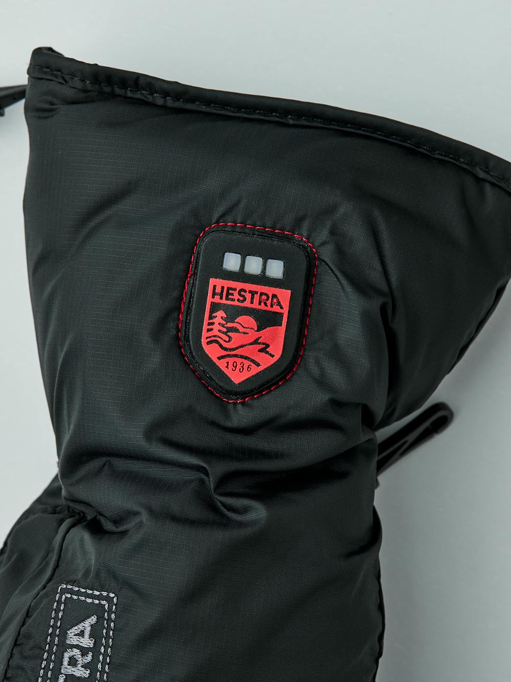 Black battery-heated inner glove with synthetic suede fingertips   (2 of 6)