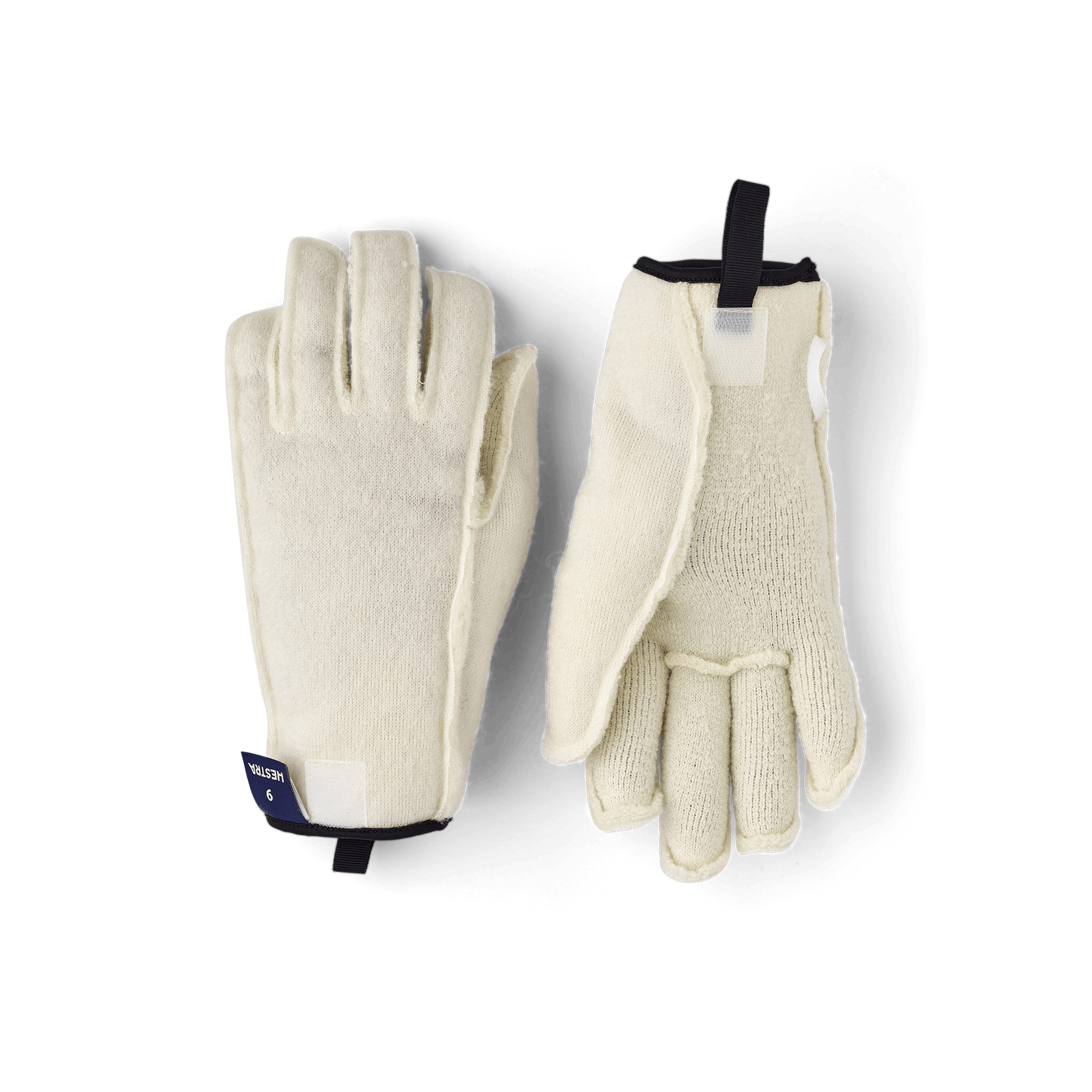 White machine-sewn liner glove  (1 of 4)