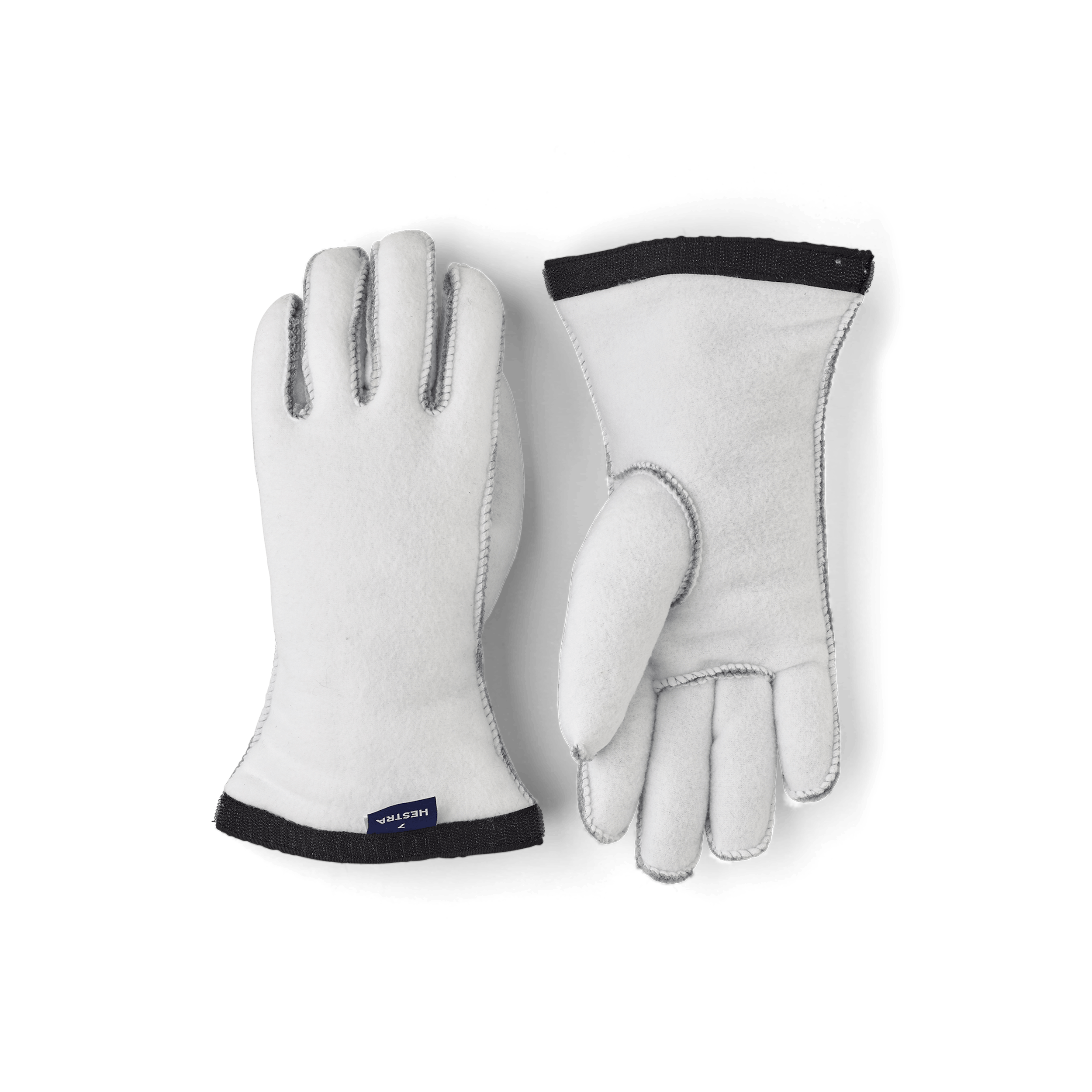 White machine-sewn liner glove (1 of 4)