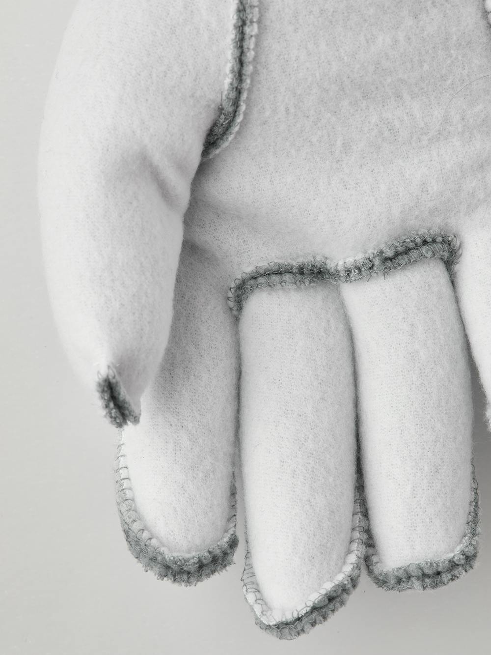 White machine-sewn liner glove (4 of 4)