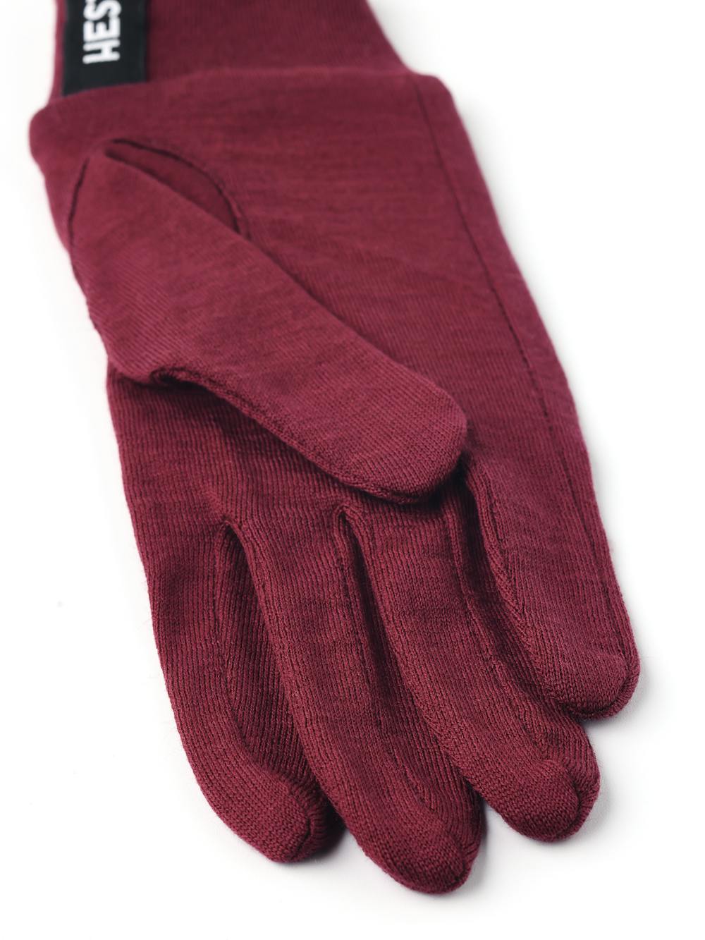 Merino Wool Liner Active - 5 finger in the color Bordeaux (5 of 6)