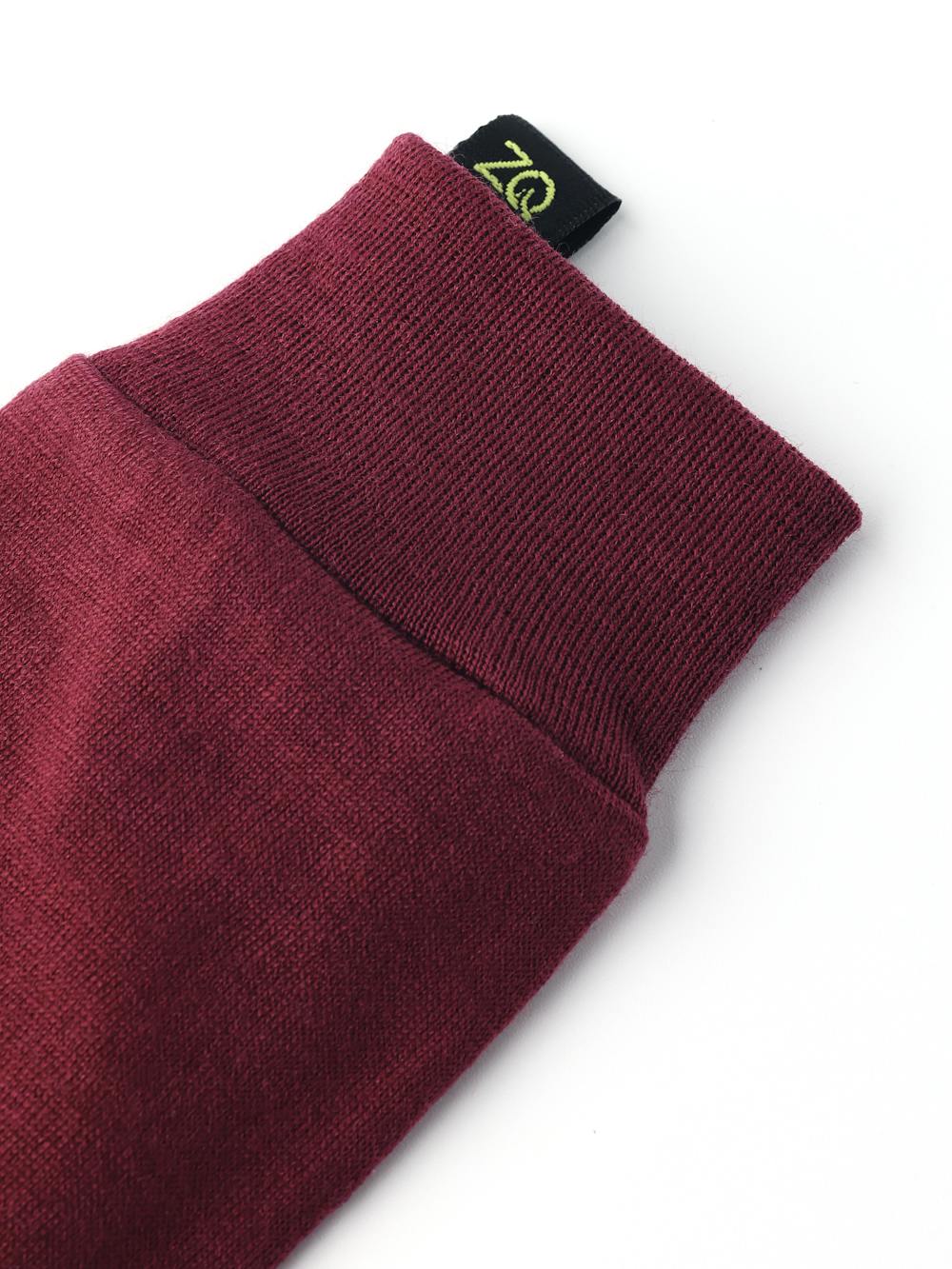 Merino Wool Liner Active - 5 finger in der Farbe Bordeauxrot (3 oder 6)