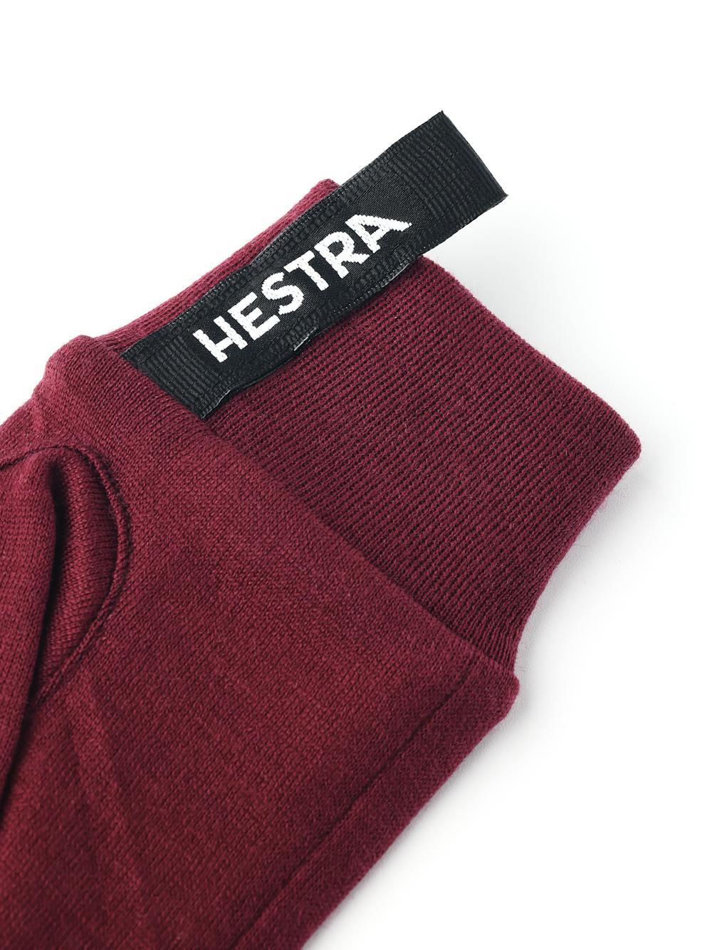 Merino Wool Liner Active - 5 finger in der Farbe Bordeauxrot (4 oder 6)