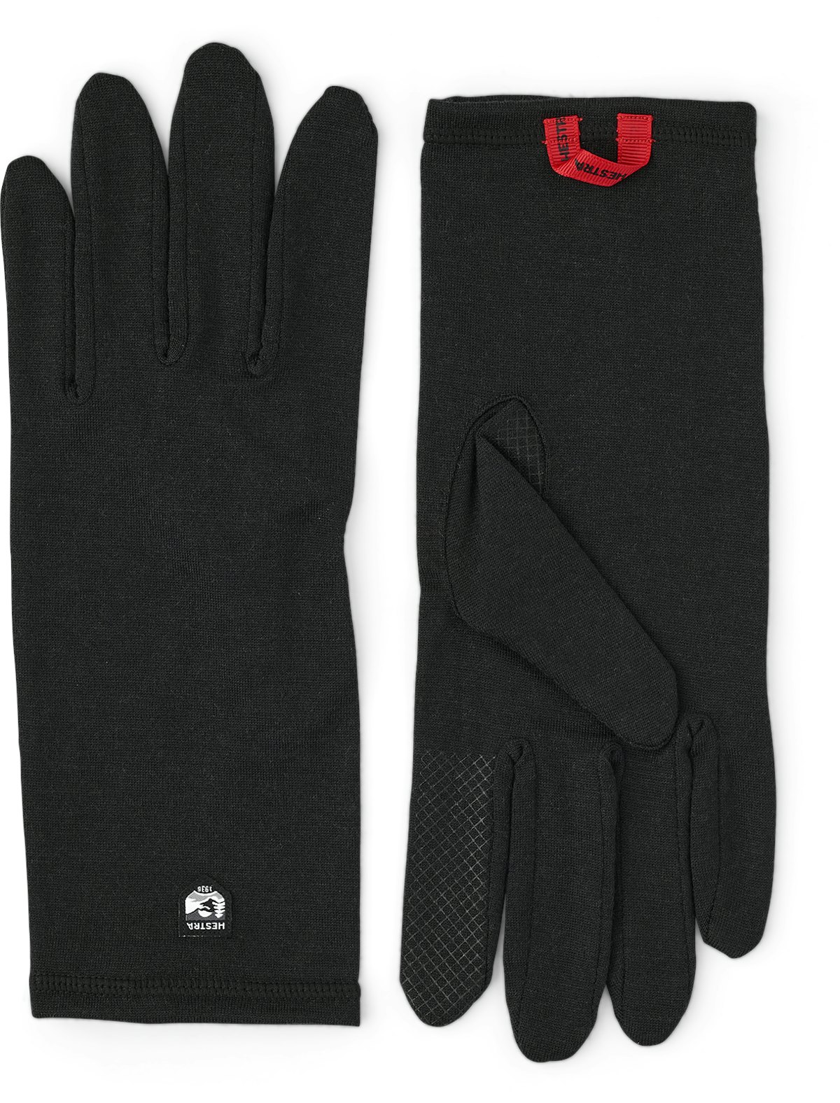 Merino Wool Liner Long 5-finger - Black