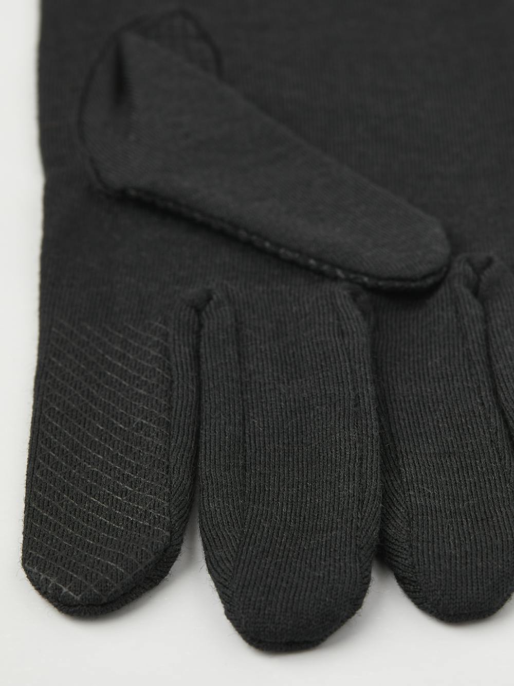 Black merino wool inner glove with touch function (2 of 4)