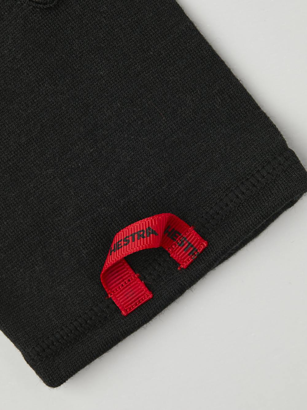 Black merino wool inner glove with touch function (3 of 4)