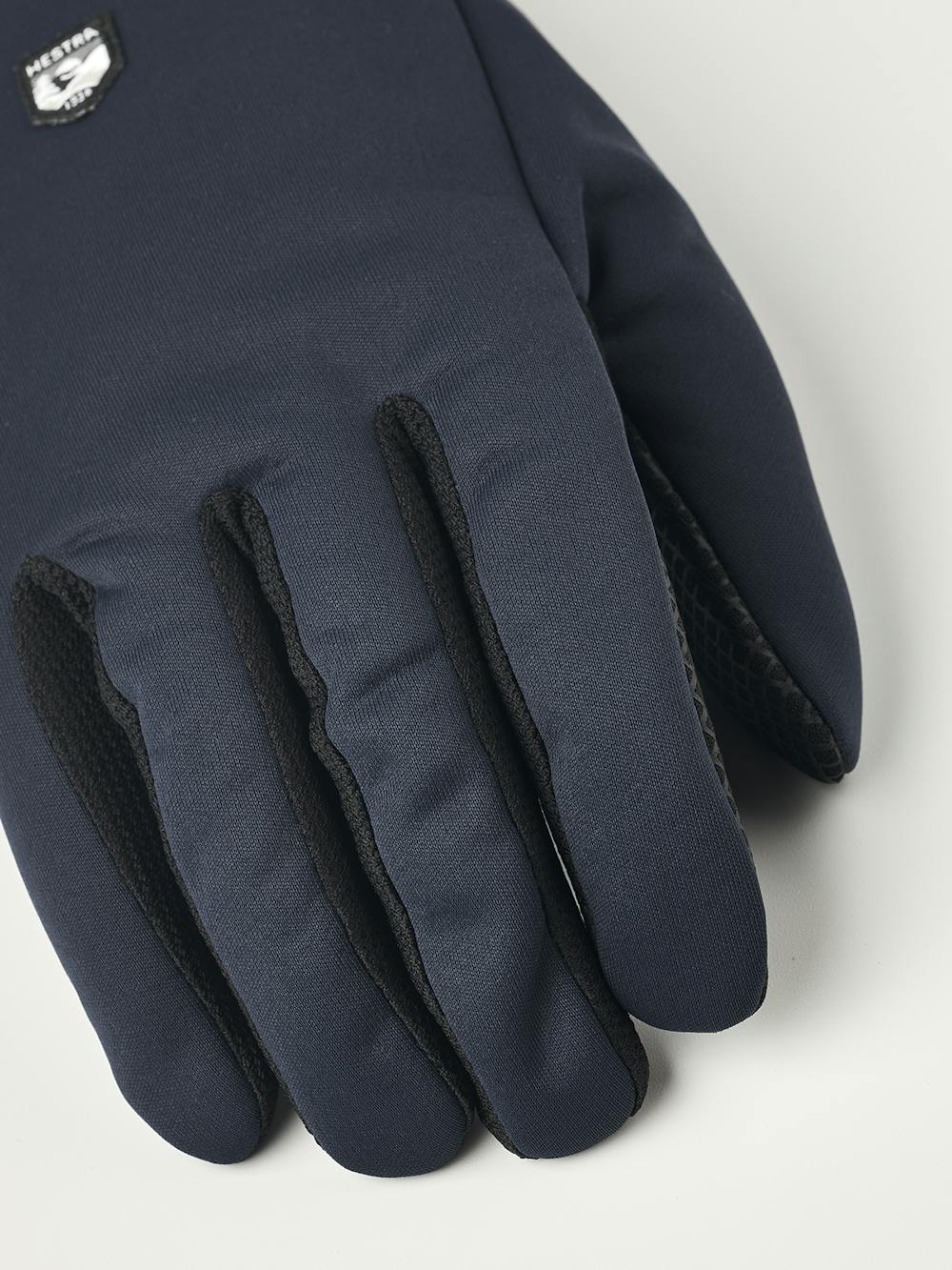 Dark blue windproof inner glove with black palm and touch function (5 of 5)