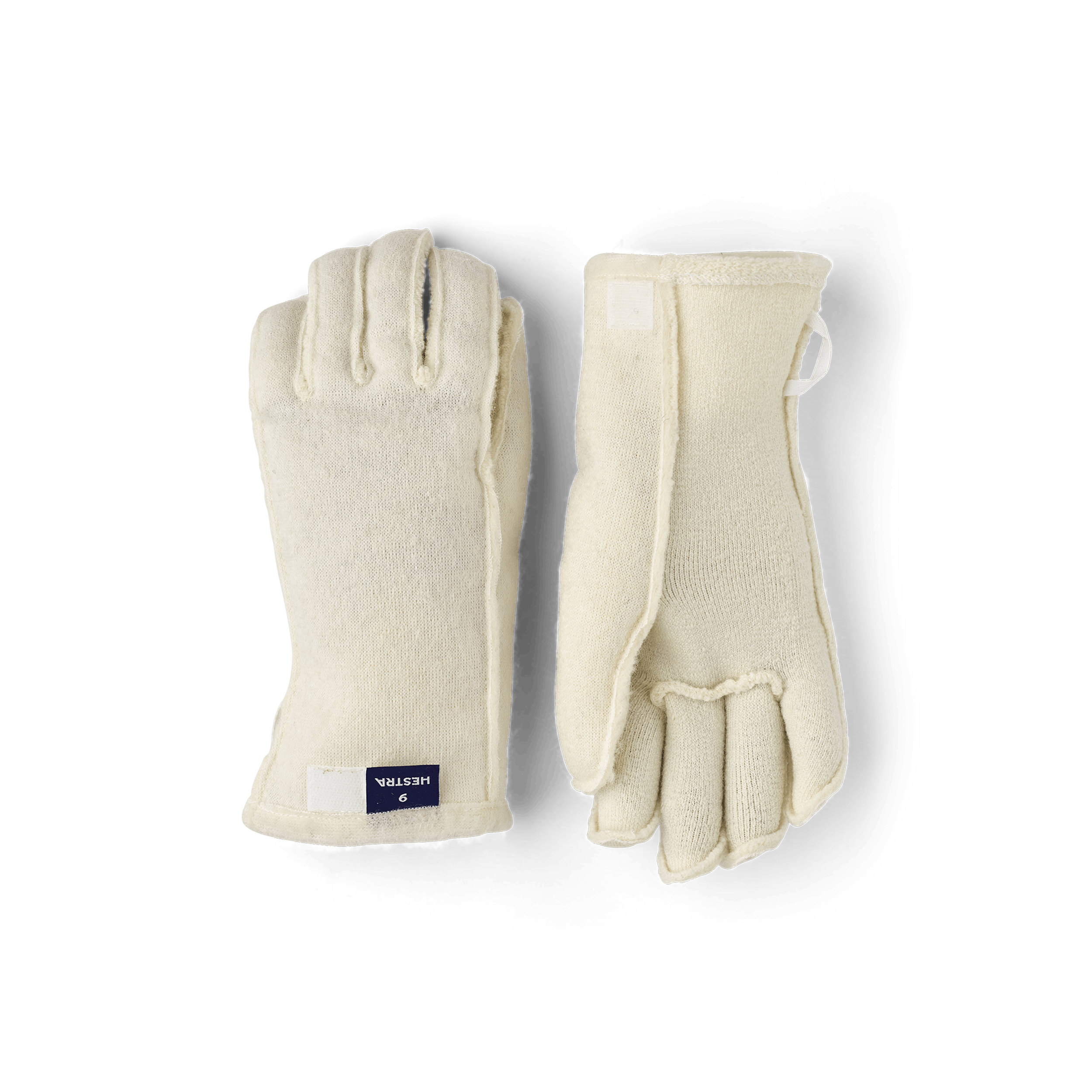 White machine-sewn liner glove  (1 of 4)