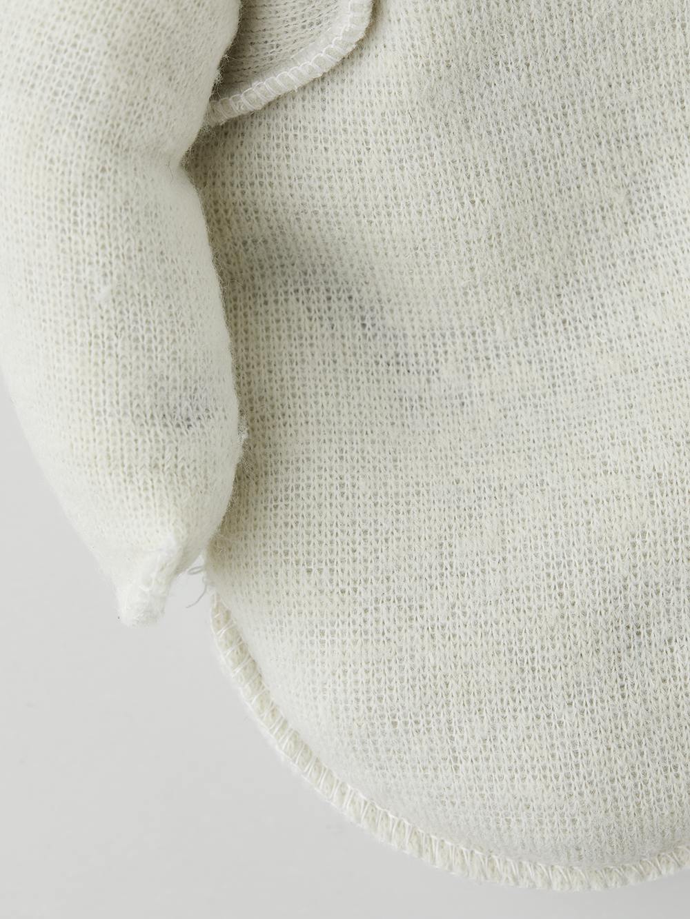 White machine-sewn liner mitten (4 of 4)