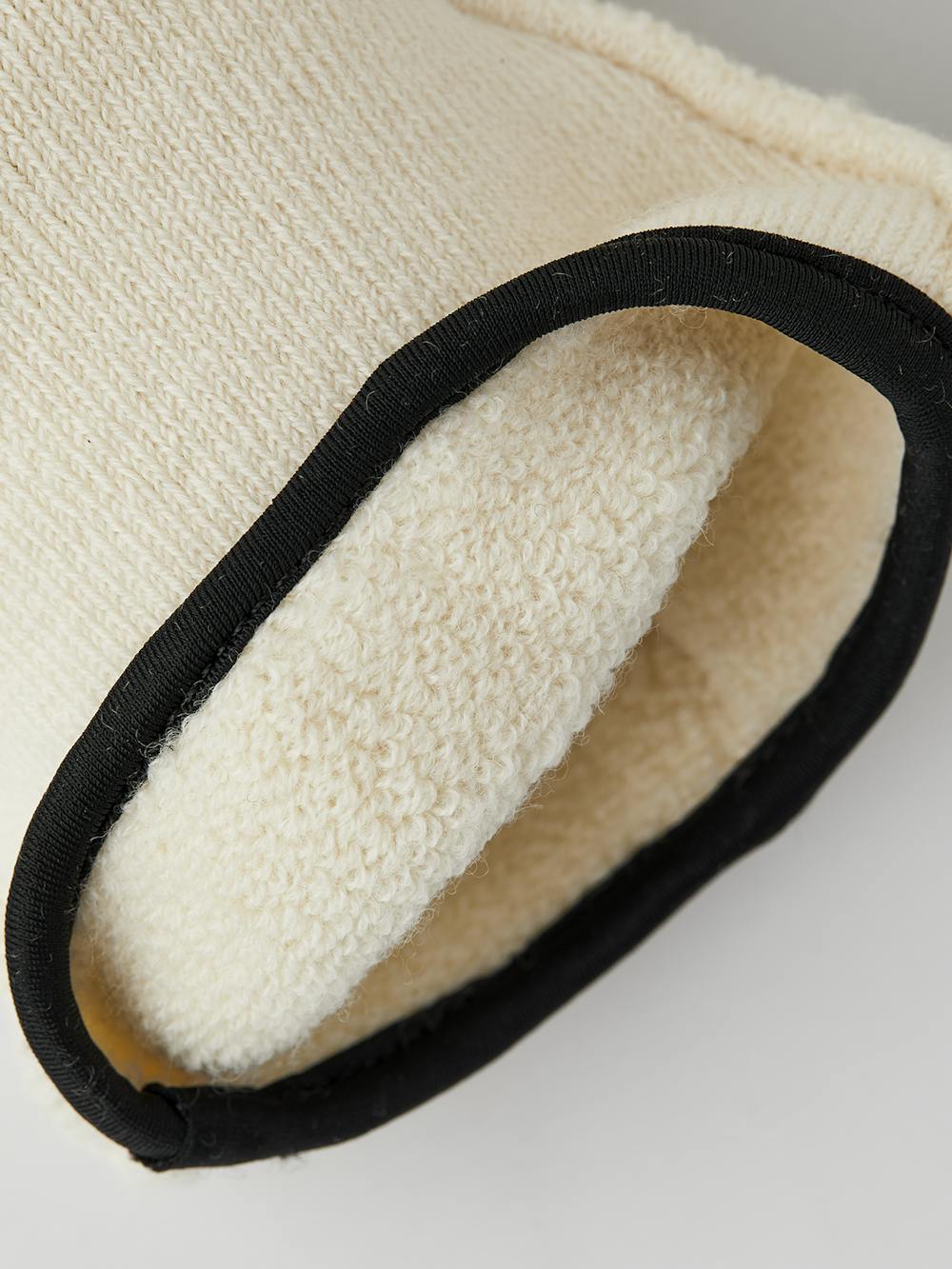 Weißer maschinengenähter Innenfäustling (2 oder 4)