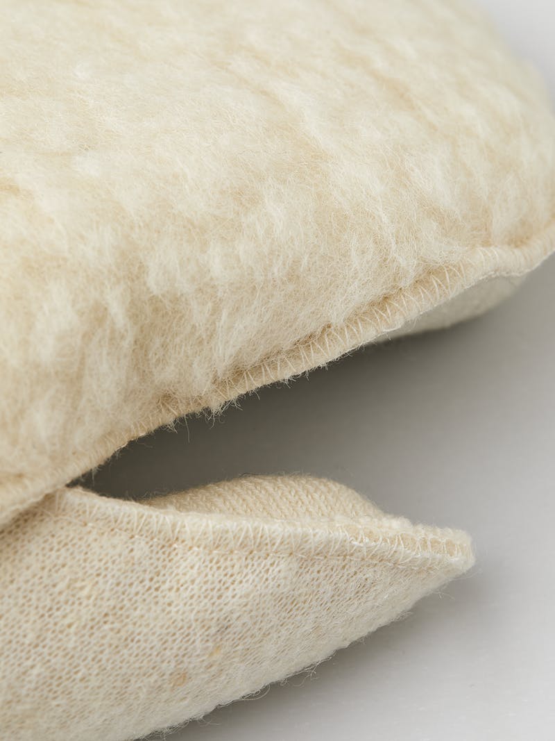 White machine-sewn liner mitten (4 of 4)