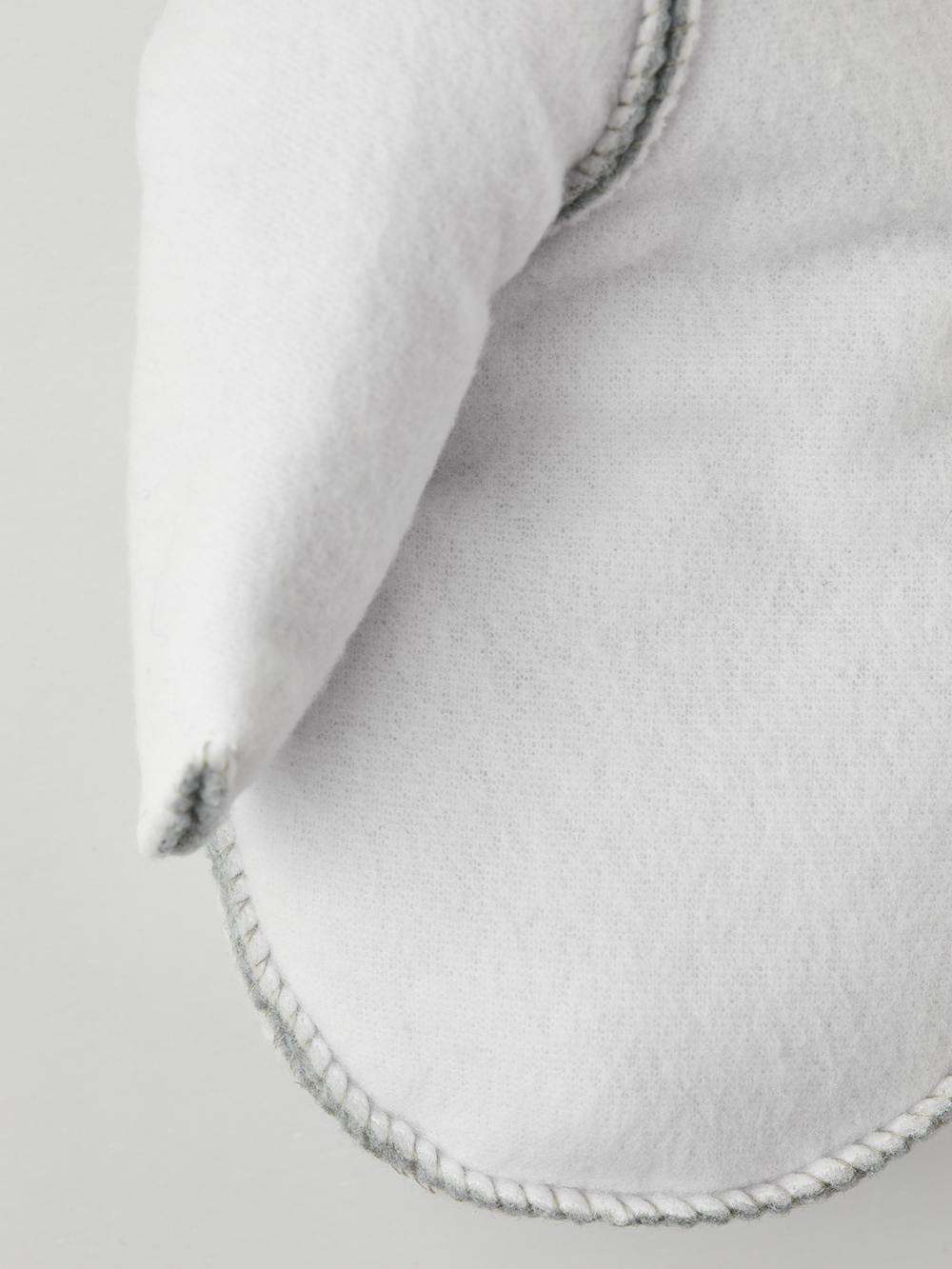 White machine-sewn liner mitten (4 of 4)