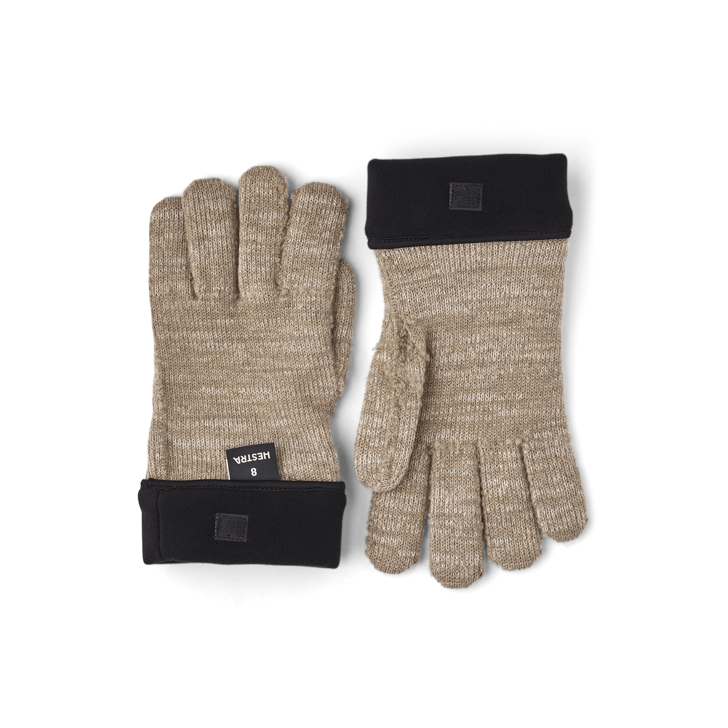 Beige merino wool liner glove (1 of 4)