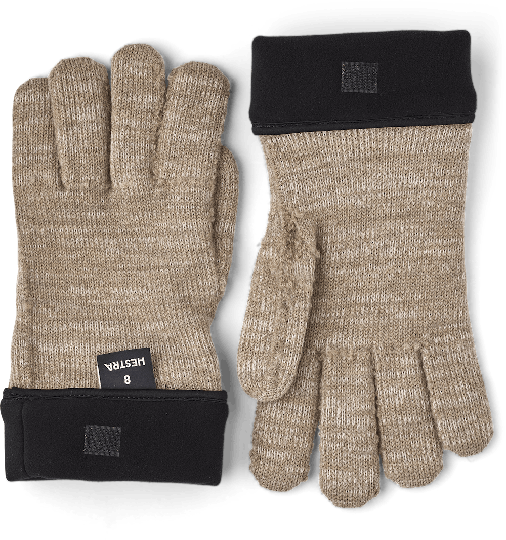 Monoknit Merino Liner 5-finger - Beige | Hestra Gloves
