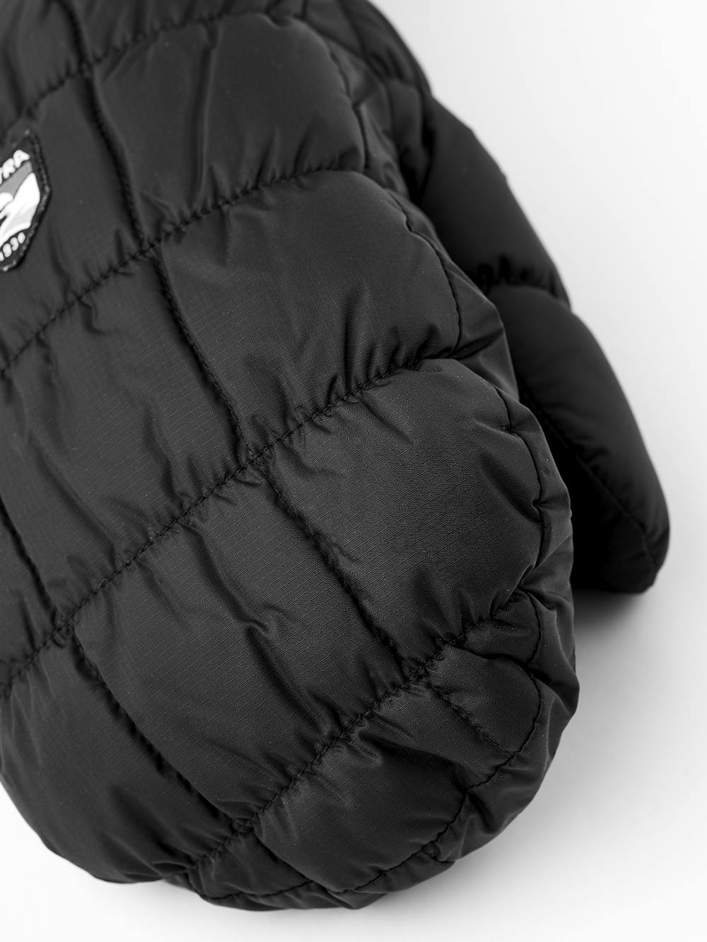 Black fabric mitten with synthetic suede palm (2 of 4)