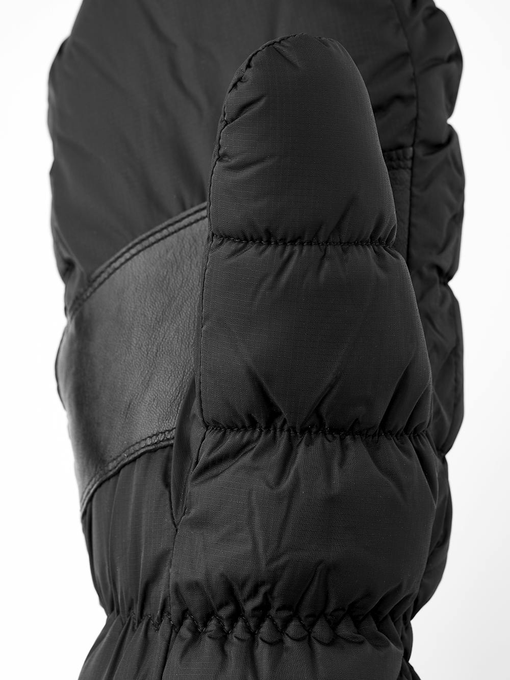 Black fabric mitten with synthetic suede palm (4 of 4)