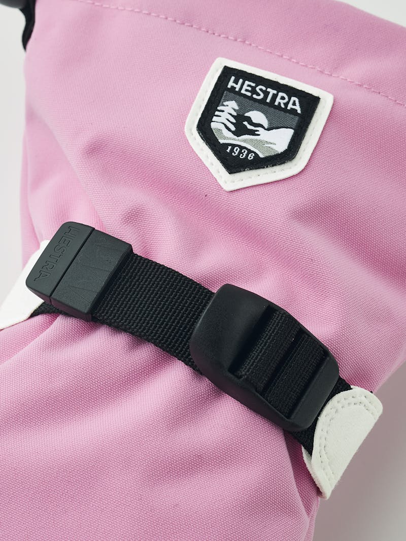 Pink fabric mitten with wrist adjustment  (2 of 6)