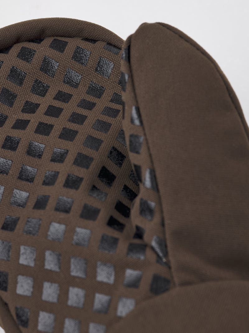 Dark brown fabric mitten with wrist adjustment (4 of 8)