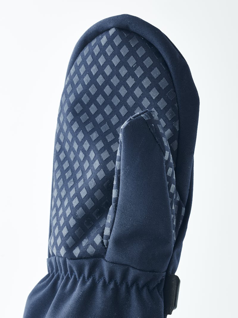 Dark blue fabric mitten with wrist adjustment (4 of 6)