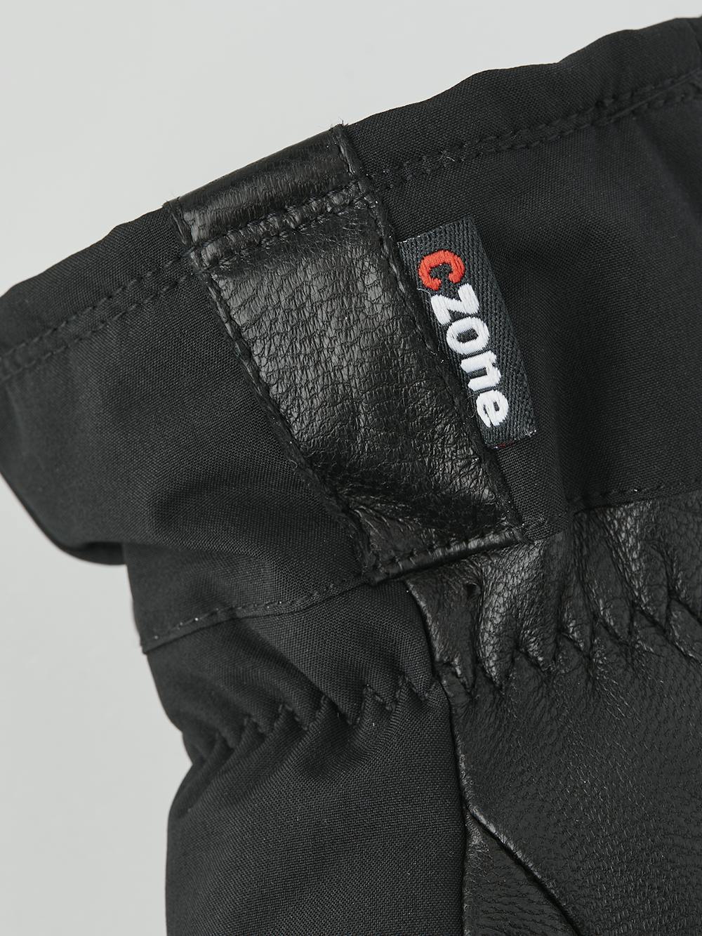 Black mitten with goat leather palm (2 of 4)