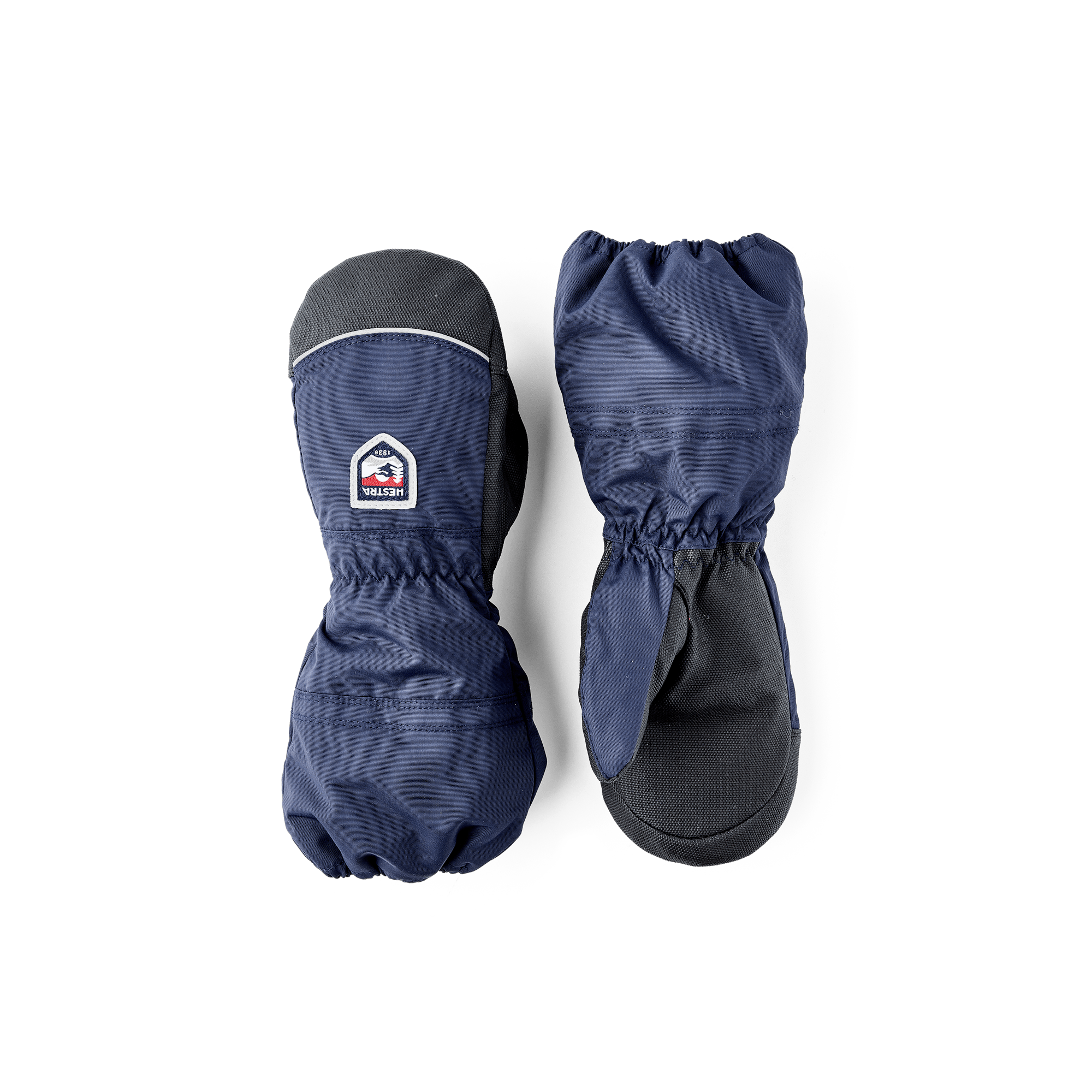 Dark blue fabric mitten with black palm (1 of 5)