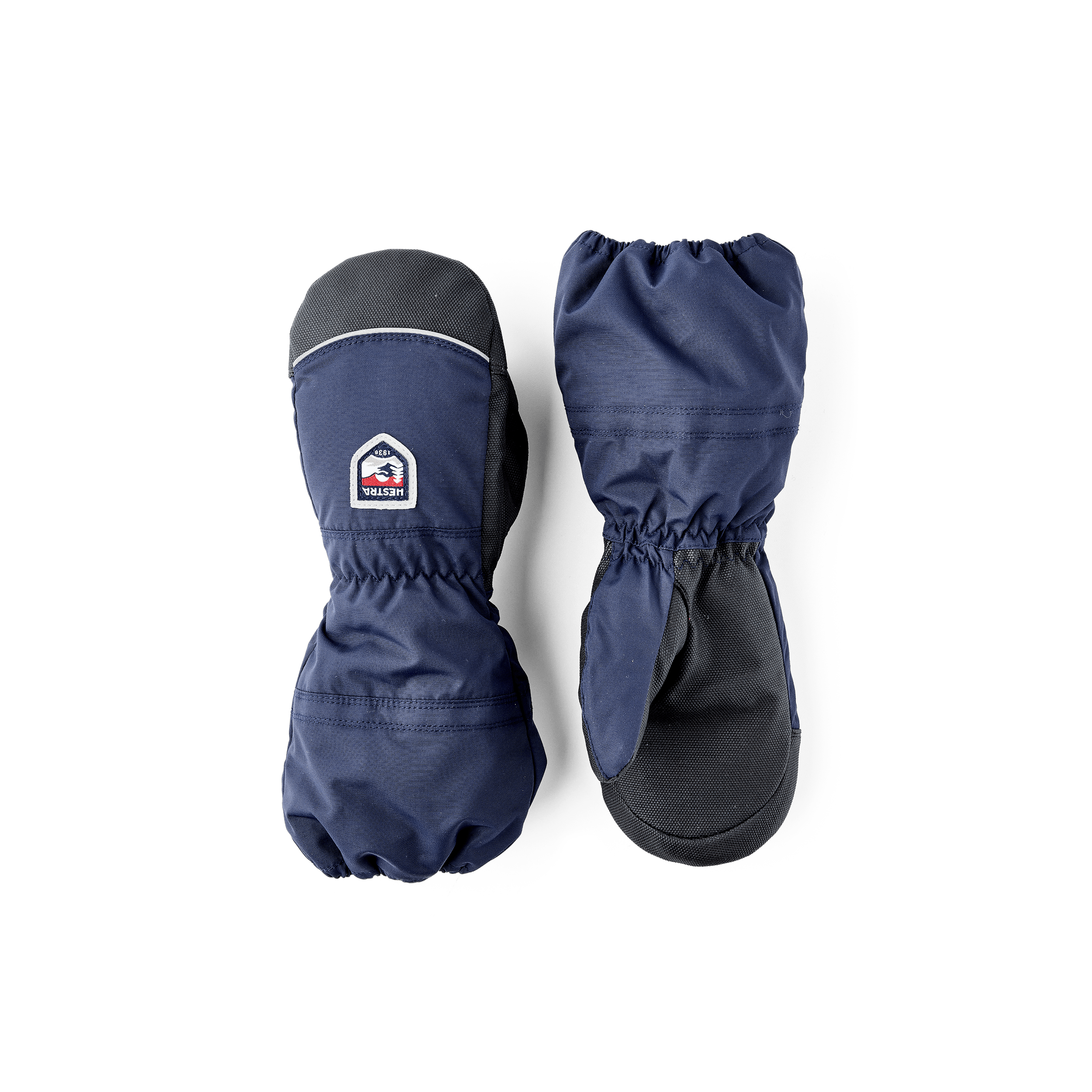 Mörkblå tumhandske i tyg med svart innerhand 
 (1 av 5)