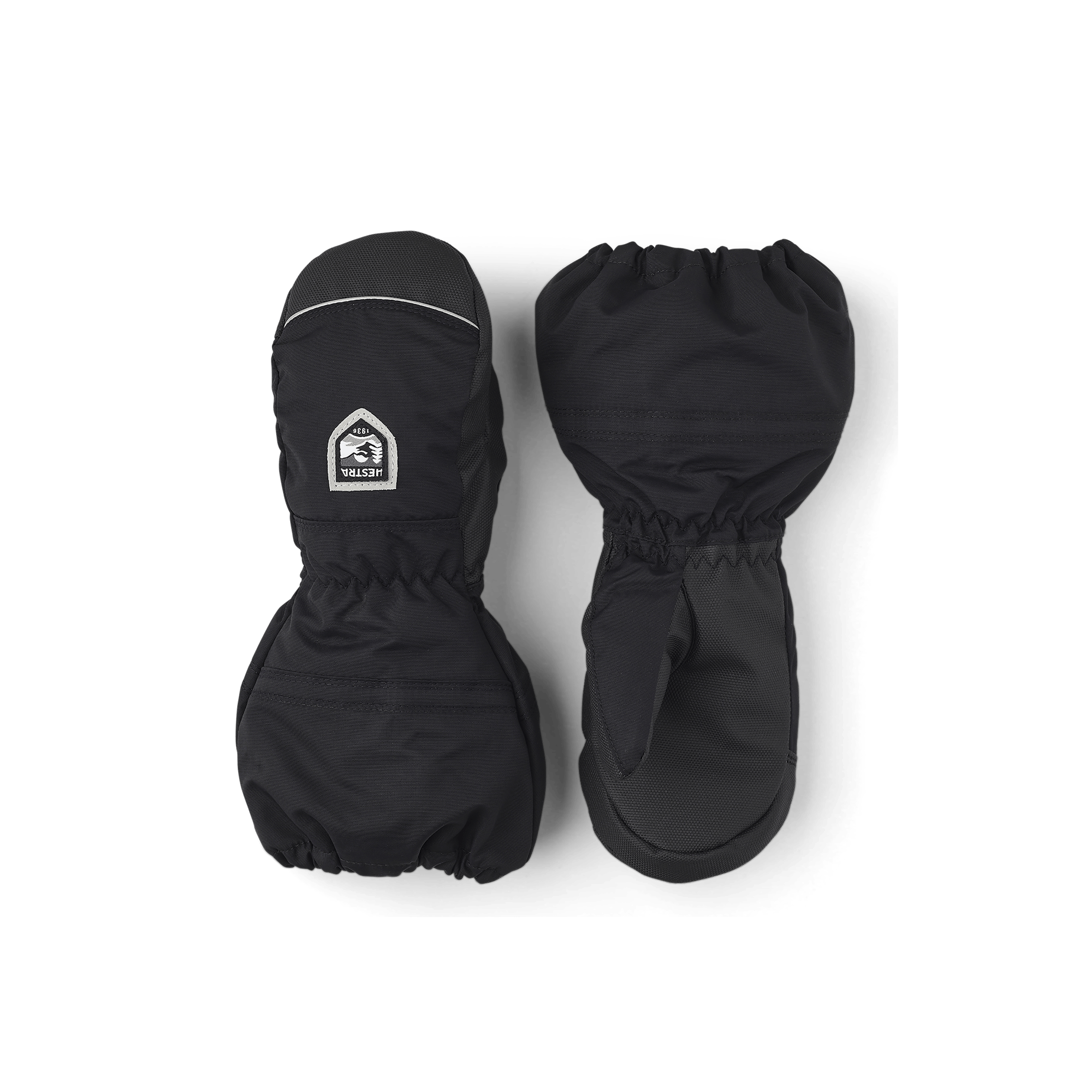 Schwarzer Fausthandschuh aus Stoff mit schwarzer Innenhand (1 oder 5)