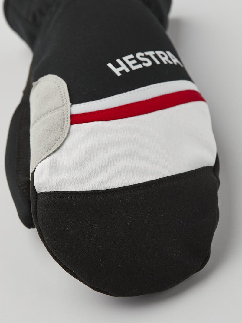 Black fabric mitten with synthetic suede palm  (5 of 5)