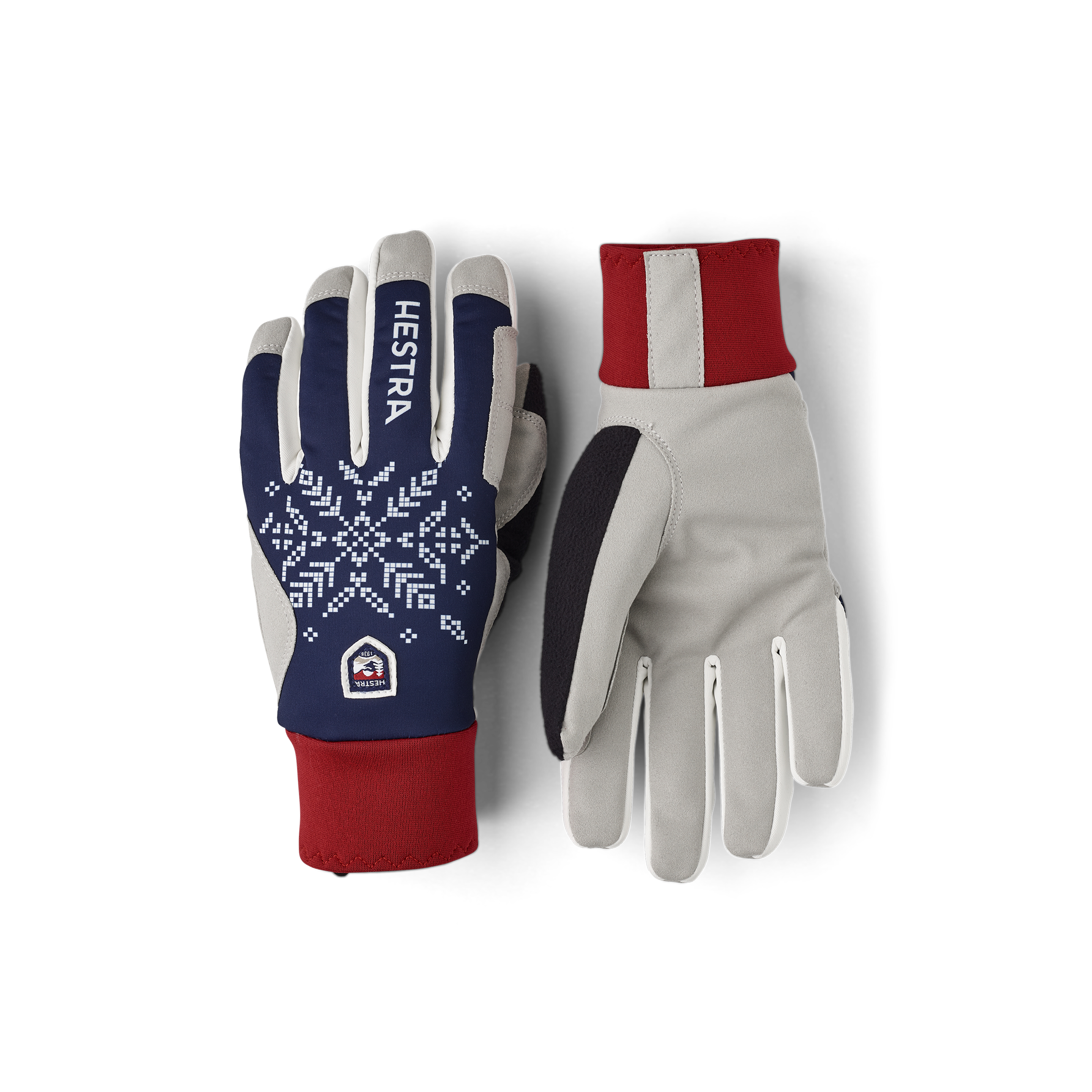 Women's XC Primaloft - Dark navy print | Hestra Gloves