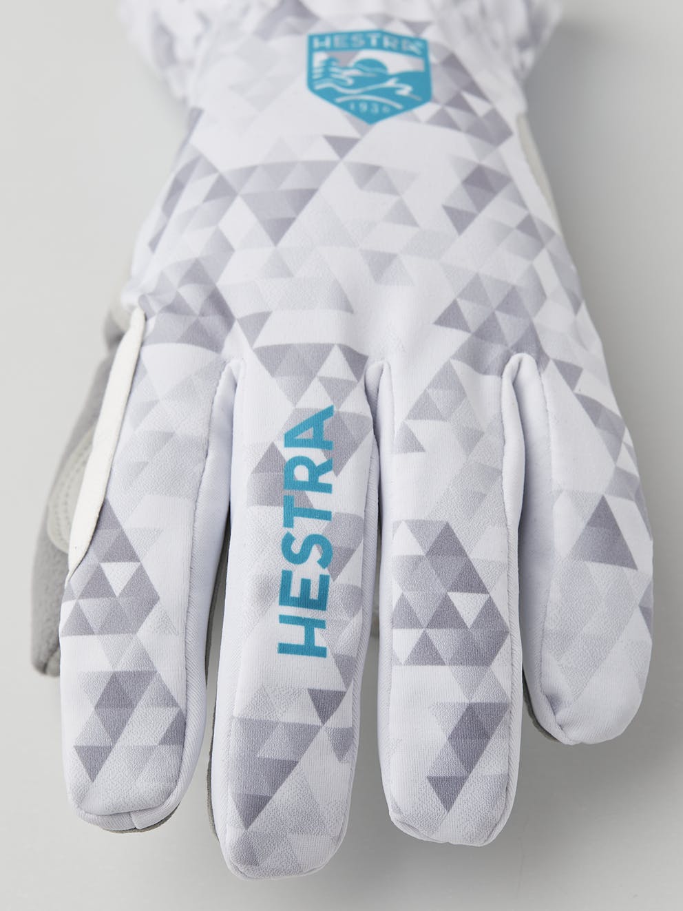 elegant kleding stof krant Windstopper Touring 5-finger - Offwhite print | Hestra Gloves