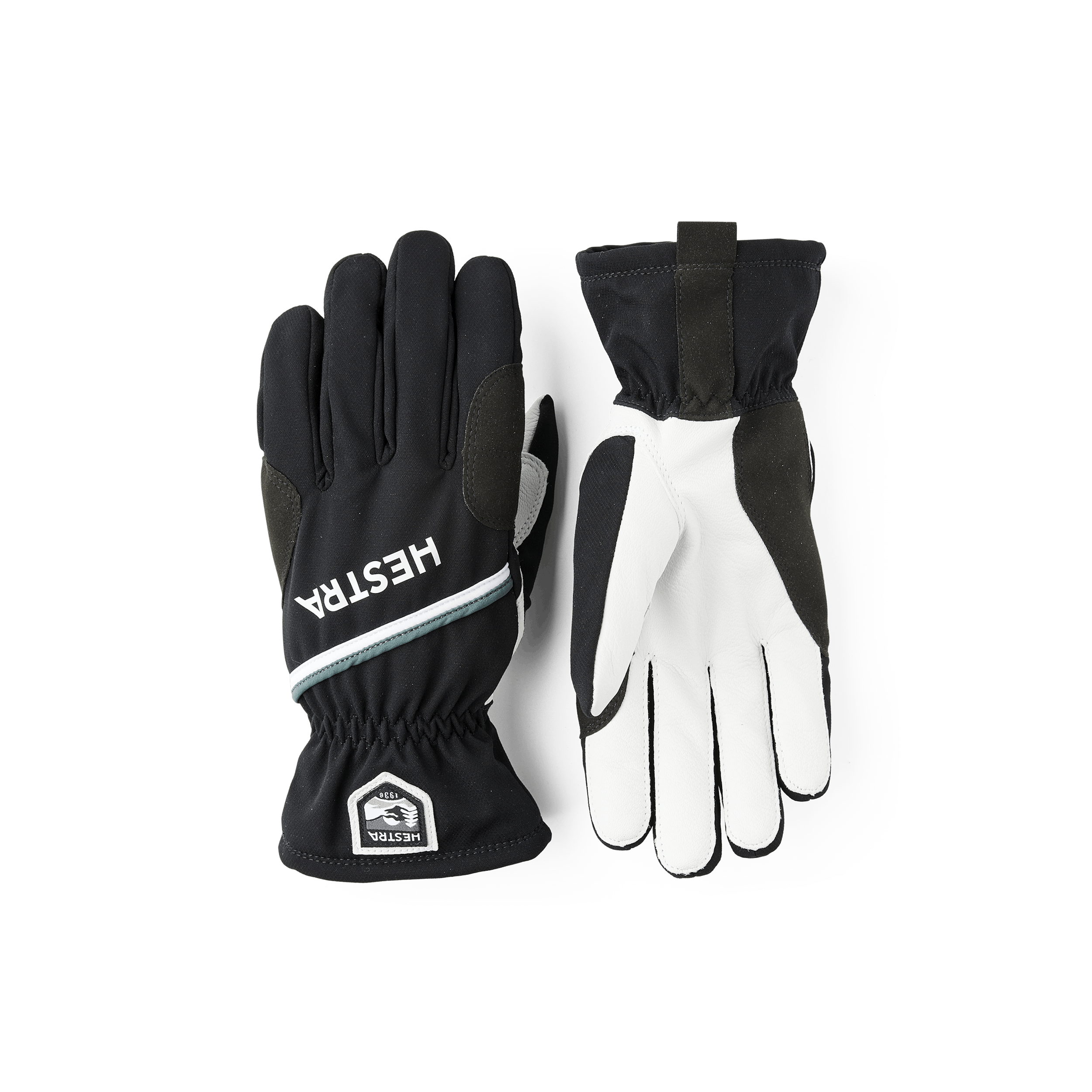 Svart längdhandske med vitt getskinn i innerhanden
(1 av 5)