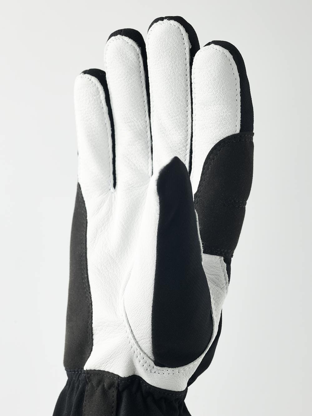 Black cross-country glove with white goat leather palm (2 of 5)