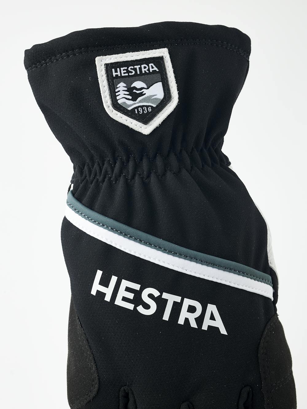 Black cross-country glove with white goat leather palm (3 of 5)