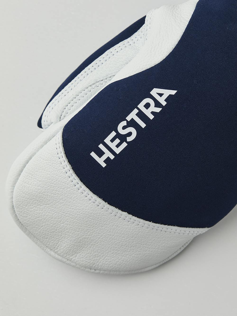 Dark blue mitten with light gray goat leather palm (4 of 4)